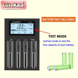 LiitoKala Lii-M4 18650 Charger LCD Display Universal Smart Charger Test Capacity 26650 18650 21700 AA AAA Battery 4slot 5V 2A