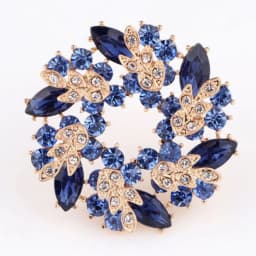 women's round brooch simple wreath buckle pin corsage accessories
