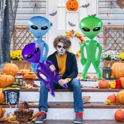1pc Inflatable Alien Holiday Birthday Party Decoration Balloon Creative Gift Games Supply