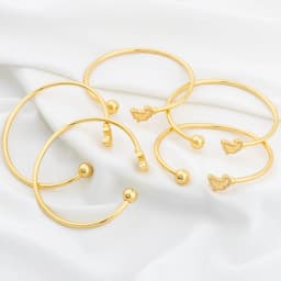 New Cuff Bracelet For Women Party Dubai Shell Shape Bangles 18K Gold Color Map of Africa Jewelry Accessories Anniversary Gifts