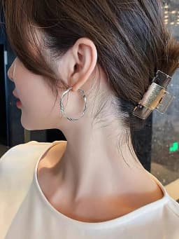 Exquisite Silky Texture Design Earrings Elegant Shape Jewelry Holiday Party Gifts for Ladies
