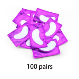 50/100 Pairs Patches for Building Hydrogel EyePads Eyelash Extension Paper Stickers Lint Free Under Eye Pads Makeup Supplies