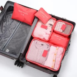Homefish 6Pcs Oxford Waterproof Fabric Packing Cubes Travel Storage Organizer For Clothes Shoes Underwear Suitcase Luggage