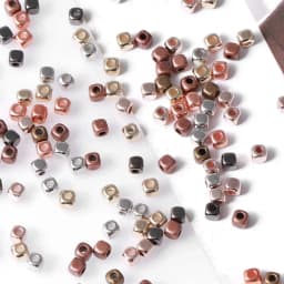 800pcs CCB Square with Rounded Corners Beads 3mm Mixed Color for DIY Jewelry Making Accessories