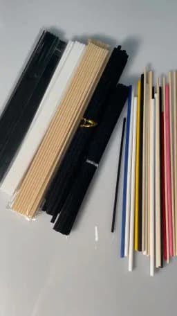 50/100/200pcs Fiber Reed Diffuser Sticks Set 3mm 8inch Aromatherapy Diffuser Sticks for Bedroom Office Air Freshener Fragrance