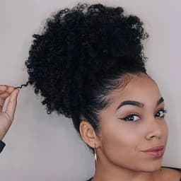 Afro Puff Drawstring Ponytail Human Hair Brazilian Kinky Curly Drawstring Ponytail Afro Puff Bun Chignon Accessories