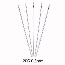 1/2/5Pcs Disposable Sterile Body Piercing Needles Medical Tattoo Needle for Navel Nipple Lip Navel Ring Kit Surgical Steel Tool