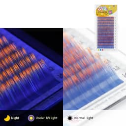 GAHAMACA Colorful Individual Eyelashes C/D/L/LU Individual Colored UV Lashes 0.07/0.10mm 8-14mm False Lashes Wholesale Supplies