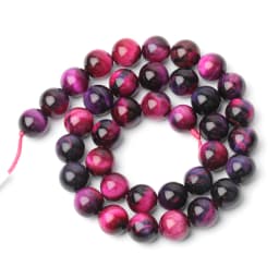 Natural Stone Multicolor Tiger Eye Round Loose Mineral Beads For Jewelry Making DIY Bracelet Accessories 15'' 4 6 8 10 12mm