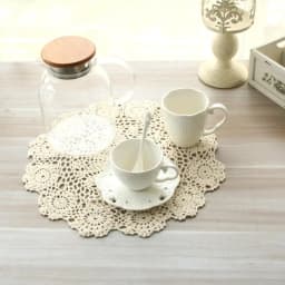 Round Hand Crocheted Doily Vintage Cotton Crochet Table Place Mat Wedding Napkins Cloth Lace Placemats Decorative Mantel Mesa