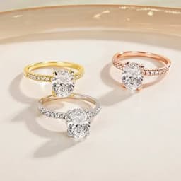 Trumium 3ct Official 925 Sterling Silver Engagement Rings For Women Oval Cut Cubic Zircon Wedding Promise Rings Fine Jewelry
