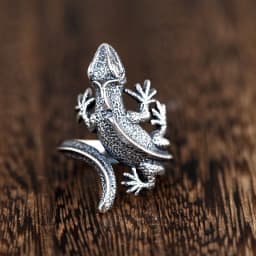 Vintage Lizard Rings for Men Women Trendy Gecko Hip Hop Rock Ring Jewelry Gift