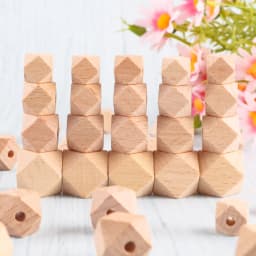 20/30/50Pcs Beech Wooden Round Beads Hexagon Letter Beads Eco-Friendly DIY Bracelet Jewelry Pendant Accessories
