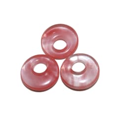 5pcs/lot 18mm Natural Turquoises Agates Jades Crystal Stone Donut Charm Pendant Beads For Jewelry Making DIY Necklace Earrings