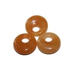 5pcs/lot 18mm Natural Turquoises Agates Jades Crystal Stone Donut Charm Pendant Beads For Jewelry Making DIY Necklace Earrings