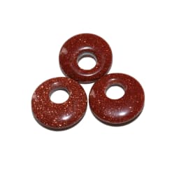 5pcs/lot 18mm Natural Turquoises Agates Jades Crystal Stone Donut Charm Pendant Beads For Jewelry Making DIY Necklace Earrings