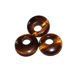 5pcs/lot 18mm Natural Turquoises Agates Jades Crystal Stone Donut Charm Pendant Beads For Jewelry Making DIY Necklace Earrings
