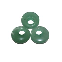 5pcs/lot 18mm Natural Turquoises Agates Jades Crystal Stone Donut Charm Pendant Beads For Jewelry Making DIY Necklace Earrings