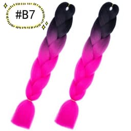 6.18 Jumbo Braiding Hair Extensions Kanekalon Braiding Hair 24 Inch Ombre Multiple Tone Colored Synthetic Hair for Women