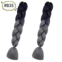 6.18 Jumbo Braiding Hair Extensions Kanekalon Braiding Hair 24 Inch Ombre Multiple Tone Colored Synthetic Hair for Women