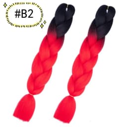 6.18 Jumbo Braiding Hair Extensions Kanekalon Braiding Hair 24 Inch Ombre Multiple Tone Colored Synthetic Hair for Women