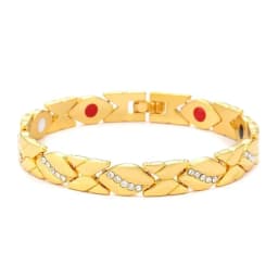 Retro Copper Color Magnetic Bracelet Men's Arthritis Pain Relief Adjustable Bio-Energy Blood Pressure Bracelet Healthy Jewelry
