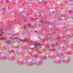 2-4mm Candy colors AB Transparent Nail Art Rhinestones Round Resin Flatback Glitter Strass Stones DIY 3D Nail Art Decorations