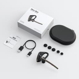 New Bee M50 Bluetooth Headset Wireless Earpiece Earphones 24 Hrs Talk Time V5.2 Headphones with Dual Mic CVC8.0 Handsfree