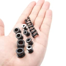 Screw Fit Ear Gauges Surgical Steel Tunnel Expander Earrings Earlobe Plugs Stretching Body Piercing Jewelry Set for Women Men