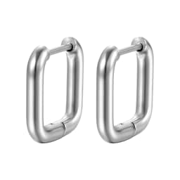 Fashion Minimalist Gold Color Stainless Steel Heart Earrings For Women Girl Simple Punk Hoop Earrings Piercing Korean Jewelry