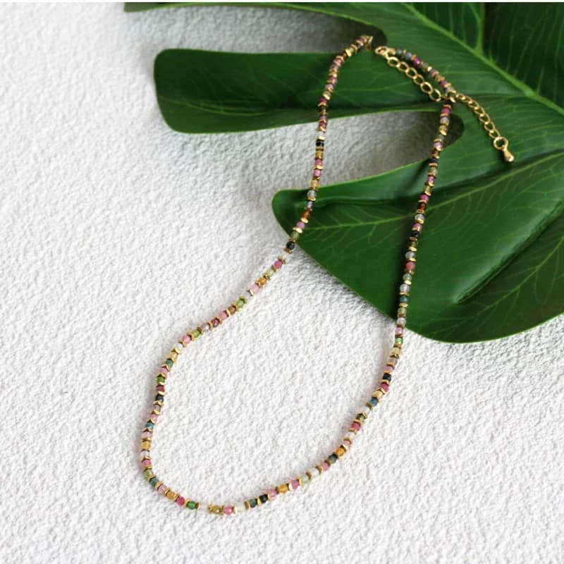 ZMZY Vintage Unique New Natural Stones Simple Choker Necklaces Women Beaded Collar Necklace Designer Jewelry Bijoux