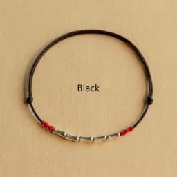 Handmade Silver Color Bracelet Lucky Bamboo Bangle Women Men Lovers' Best Friends Lucky Bracelet Anklet Size Adjust Drop Shippin