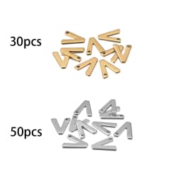 26/50pcs Stainless Steel Gold A-Z Letter Pendant Alphabet Charms Women Bracelet Earring For DIY Jewelry Pendant Making Supplies