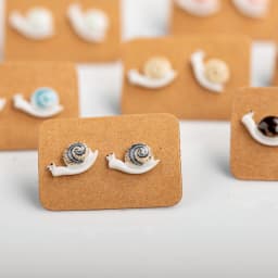 Small And Cute Porcelain Multicolor Earrings Anti-allergic #LY505 oorbellen earrings set biżuteria regalos para mujer