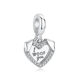 Original 925 Sterling Silver Charms Dog Cat Paw Print Love Pendant Beads Fit Brand Bracelet Necklaces Diy Jewelry For Women