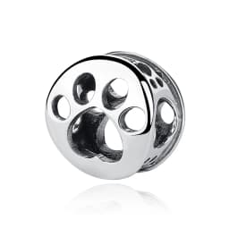 Original 925 Sterling Silver Charms Dog Cat Paw Print Love Pendant Beads Fit Brand Bracelet Necklaces Diy Jewelry For Women