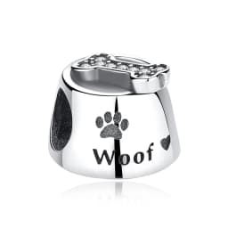 Original 925 Sterling Silver Charms Dog Cat Paw Print Love Pendant Beads Fit Brand Bracelet Necklaces Diy Jewelry For Women