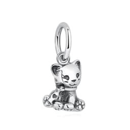 Original 925 Sterling Silver Charms Dog Cat Paw Print Love Pendant Beads Fit Brand Bracelet Necklaces Diy Jewelry For Women