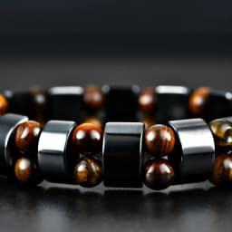 New Double Hematite Tiger's Eye Bracelets Men Tiger Eye Hematite Charm Bracelets for Women Natural Energy Stone Bracelet Jewelry