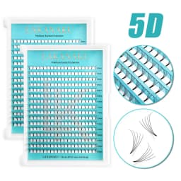 Lakanaku 320 Fans Premade Volume Fans 3D 4D 5D 6D Soft Cashmere Matte Eyelashes Large Capacity Cilios Individual Lash Extension