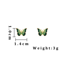 Stud Earrings for Women Enamel Oil Butterfly Earrings Cute Sweet Fashion Korean Small Jewelry aretes de mujer pendientes brincos