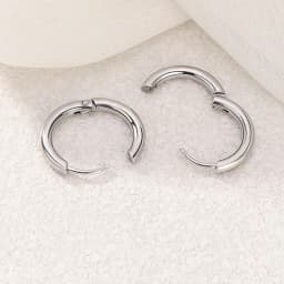 1Pair Punk Stainless Steel Round Circle Hoop Earrings For Men Women Not Fade Ear Rings Hip Hop Male Jewelry