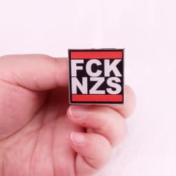 FCKNZS Enamel Pin AntiFa Brooch Jewelry Backpack Decorate
