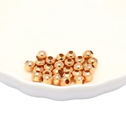 Jewelry Findings Diy Metal Beads Gold Color/Rhodium/Bronze Tone Smooth Ball Spacer Beads For Jewelry Making 2/2.5/3/4/5/6/8/10mm