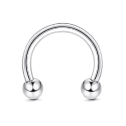 Drperfect 16G Septum Ring Jewelry Earrings Stainless Steel Hoop Nose Rings for Women Helix Tragus Lip Cartilage Septum Piercing