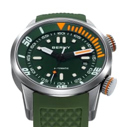 BERNY 20Bar Diver Men Mechanical Watch Miyota 8215 Super Luminous Sapphire Swiming Automatic Self Wind Silicone Men Wristwatch