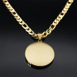 Colorful Crystal Saint Benedict Medal Necklace Women Men Stainless Steel Gold Color Chain Necklaces Jewelry San Benito N8391S05