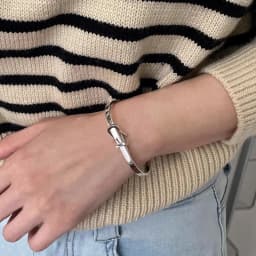 New 925 Sterling Silver Metallic Belt Vintage Punk Bracelet Bangle For Woman Girl Fashion Jewelry Gift Dropship Wholesale