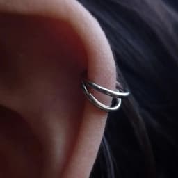 ASTM F136 Titanium 3 Layer Hinged Septum 16G 18G Nose Ring Nose Piercing Helix Cartilage Tragus Earrings Piercing Body Jewelry