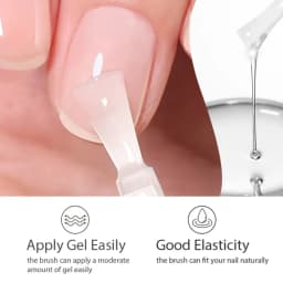 XEIJAYI Clear Building Nail Gel Nail Polish For Strengthener Gel Extension Gel Base Coat In A Bottle Soak Off UV LED Gel Nail